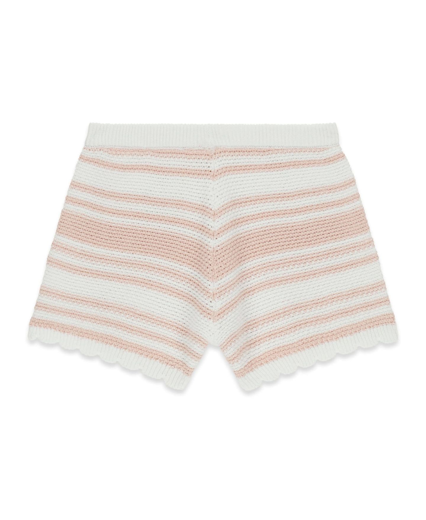 Шорты GUESS Crochet Pull-On Shorts для девочек, цвет: Белый / Розовый — фото 2