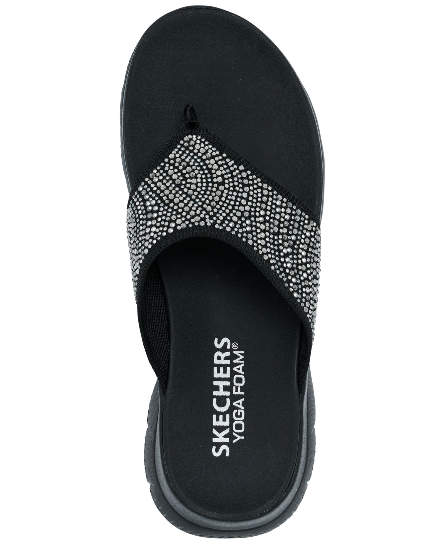 Женские сандалии Skechers Summits Sandal - Unmatched Glow Flip-Flop, цвет: Чёрный — фото 5