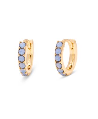 Gold-Tone Plated Kara Opal Huggie Earrings