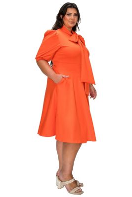 Orange Plus Size Dresses | Macy's