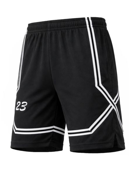 Мужские шорты Galaxy By Harvic Athletic Performance Regular-Fit, цвет: Чёрный / Белый