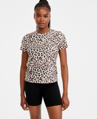 Women's Cheetah-Print Short-Sleeve T-Shirt
