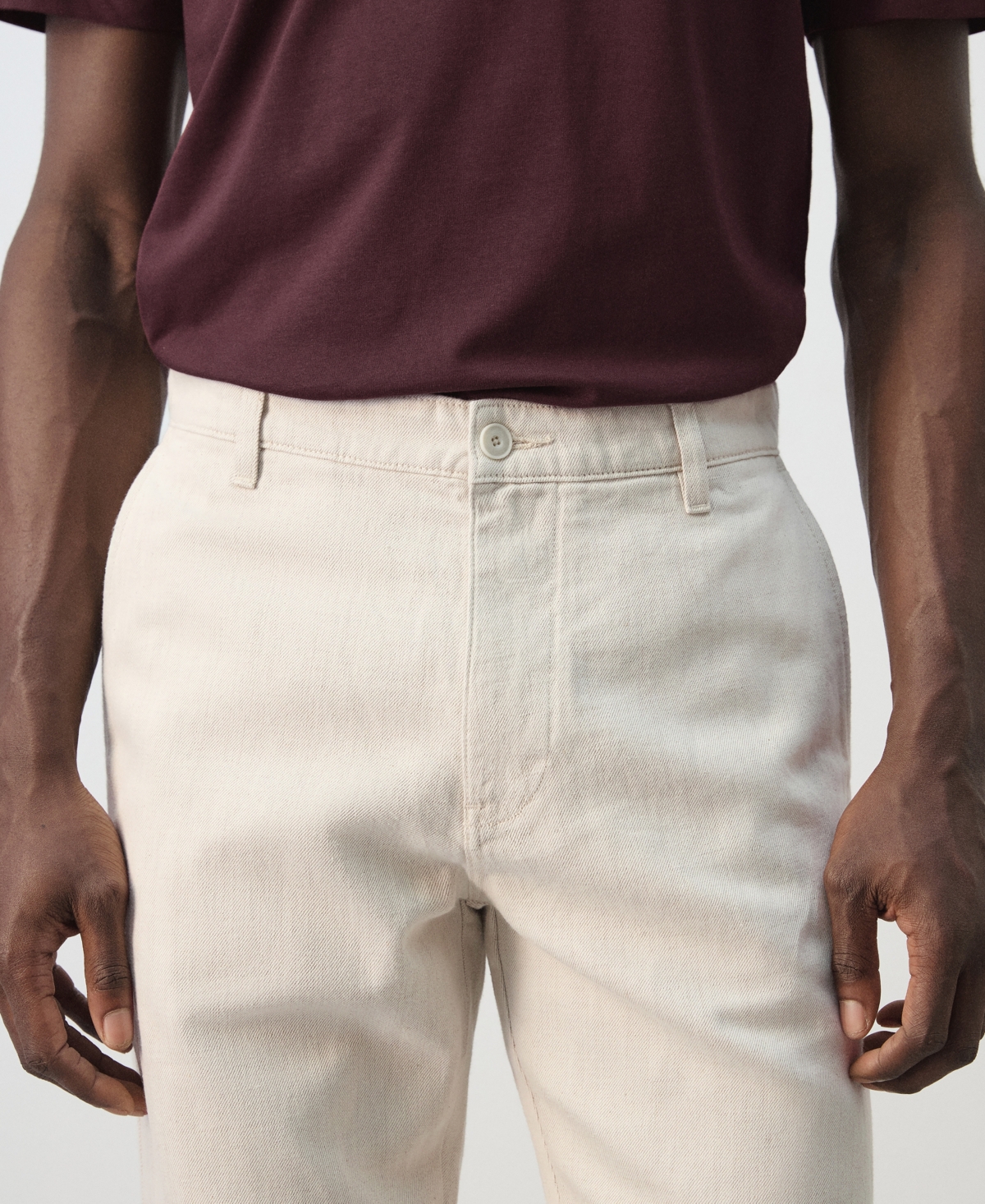 Mango Men's Regular-Fit Cotton-Linen-Blend Pants