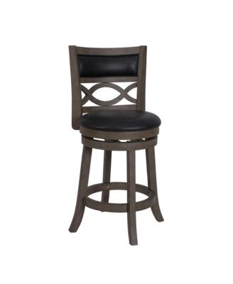 Manchester Wood Swivel Counter Stool with PU Seat