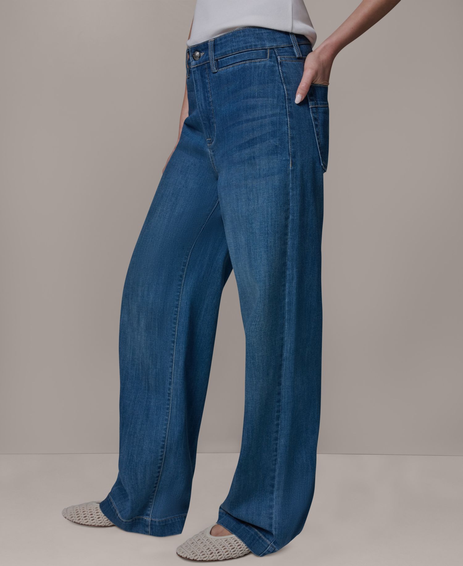Women's High-Rise Wide-Leg Trousers
