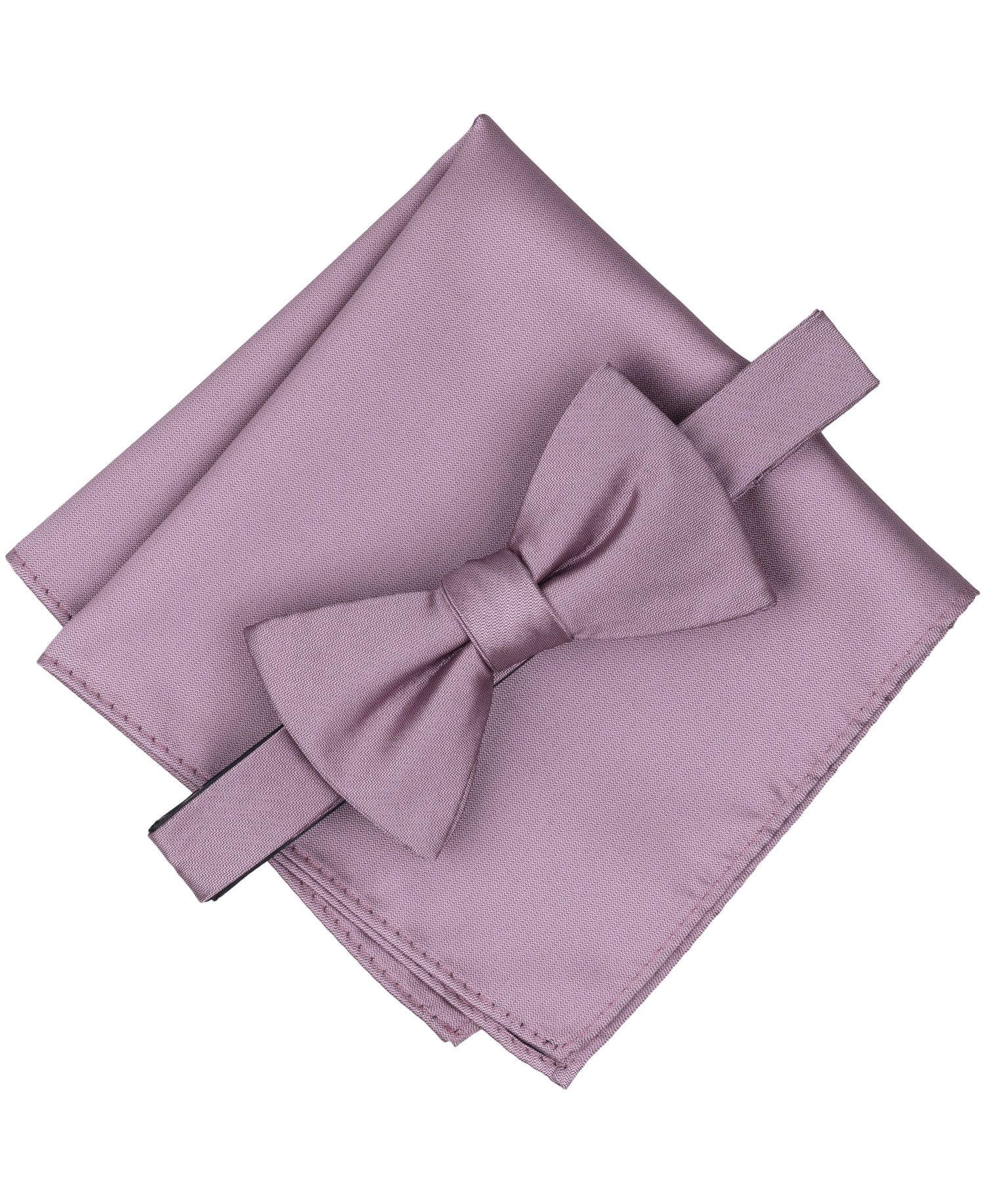 Men's Textured Bow Tie and Pocket Square Set