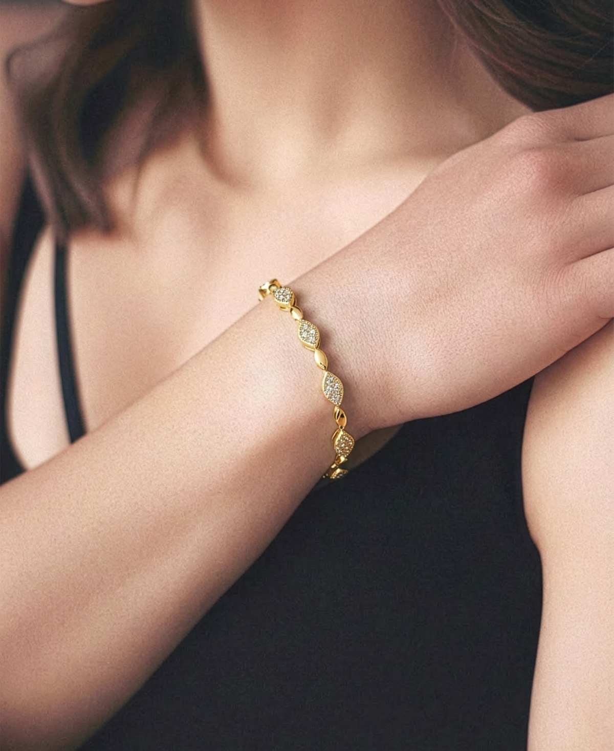 Macy's Diamond Bracelet (1 ct. t.w.) in 10k Yellow Gold