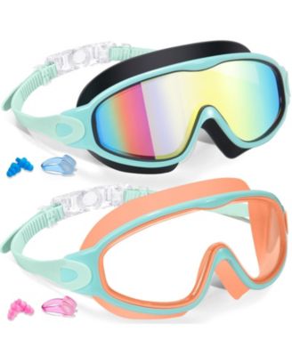 2pieces Swim Goggles Kids UV Anti-fog Pool Water