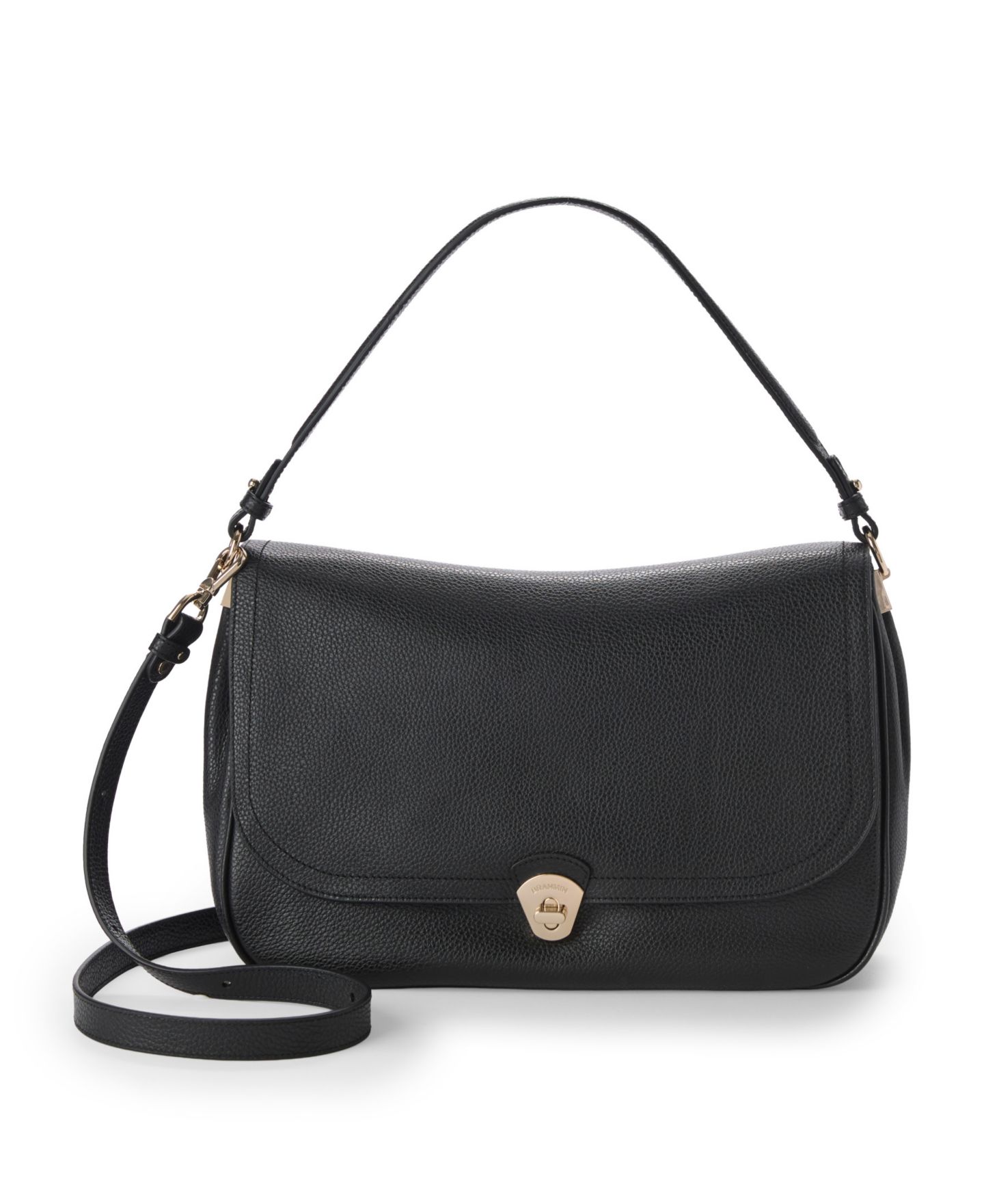 Женская сумка Brahmin Jolene Basel Medium Leather Shoulder Handbag, цвет: Чёрный — фото 1