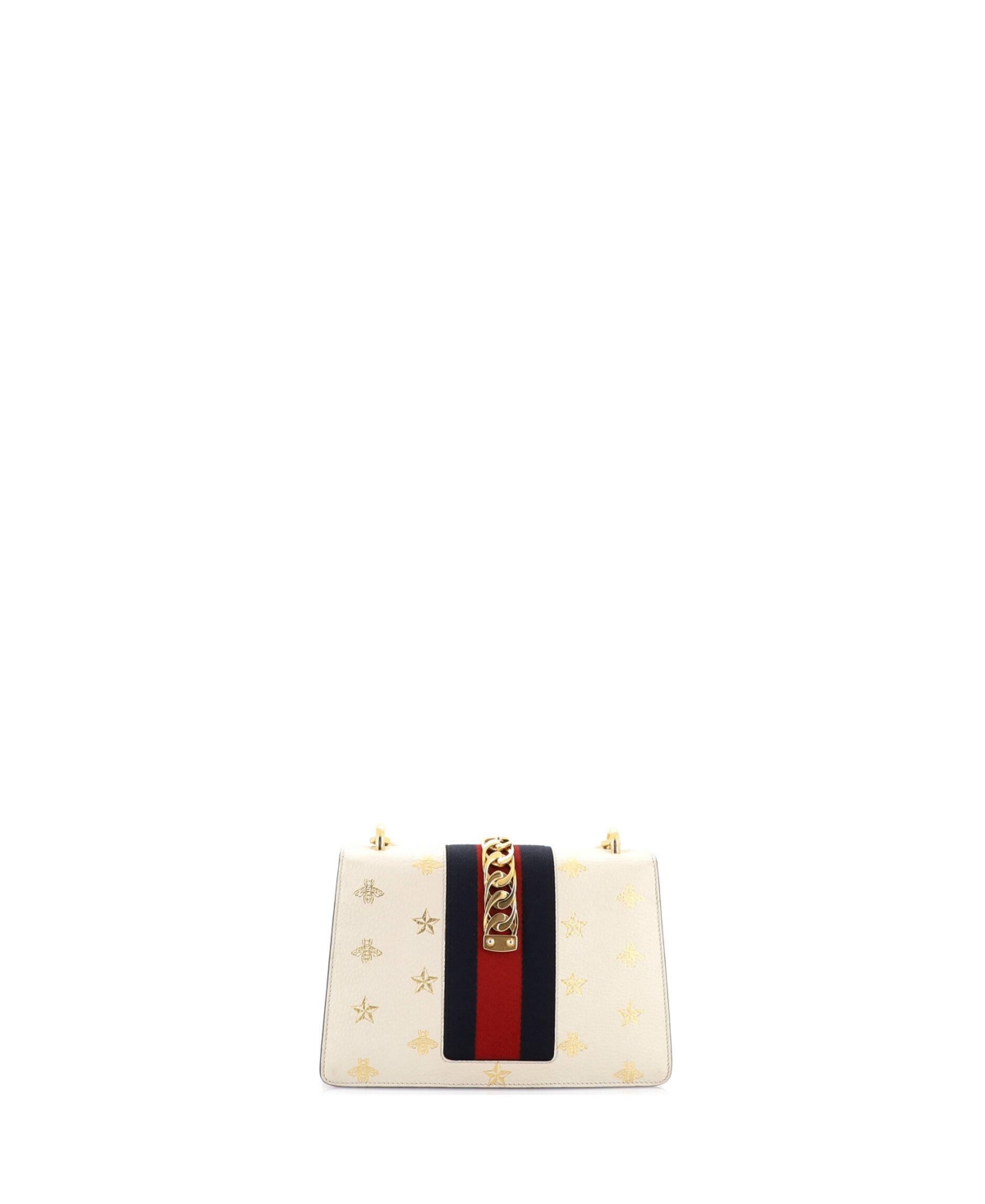 Pre-Owned Gucci Small Sylvie Shoulder Bag Printed Leather