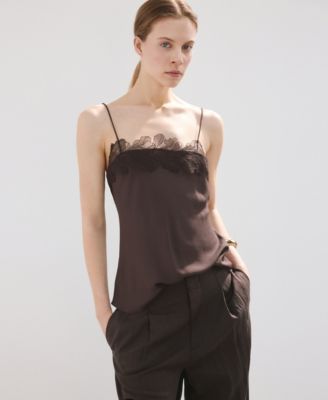 Women's Lace Trim Top