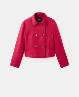 Women's Double-Breasted Linen Jacket