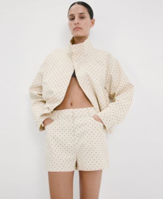 Women's Polka-Dot Cotton Shorts