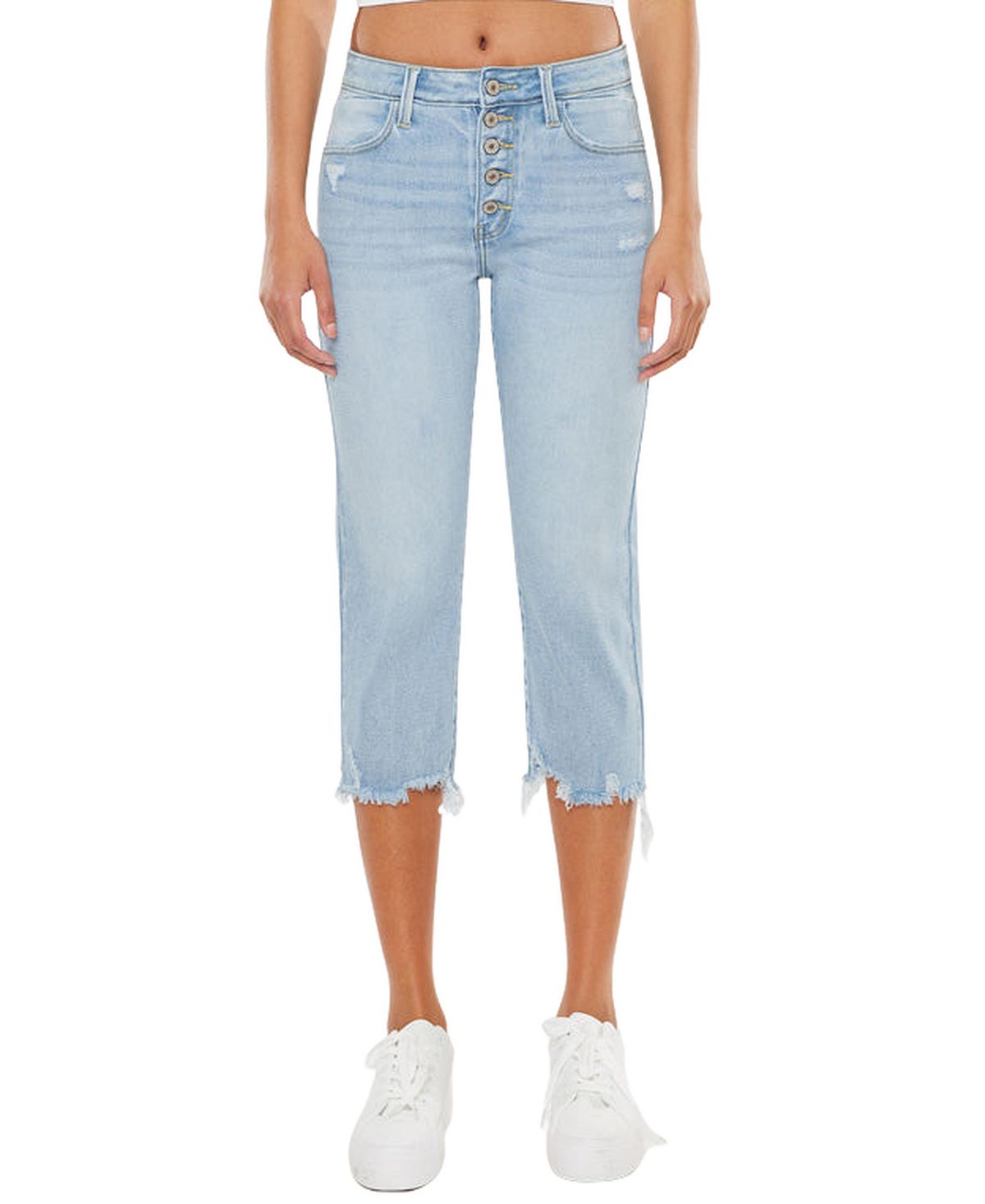 KanCan Women's Celene High-Rise Capris view 6 — MAYCSS fashion products