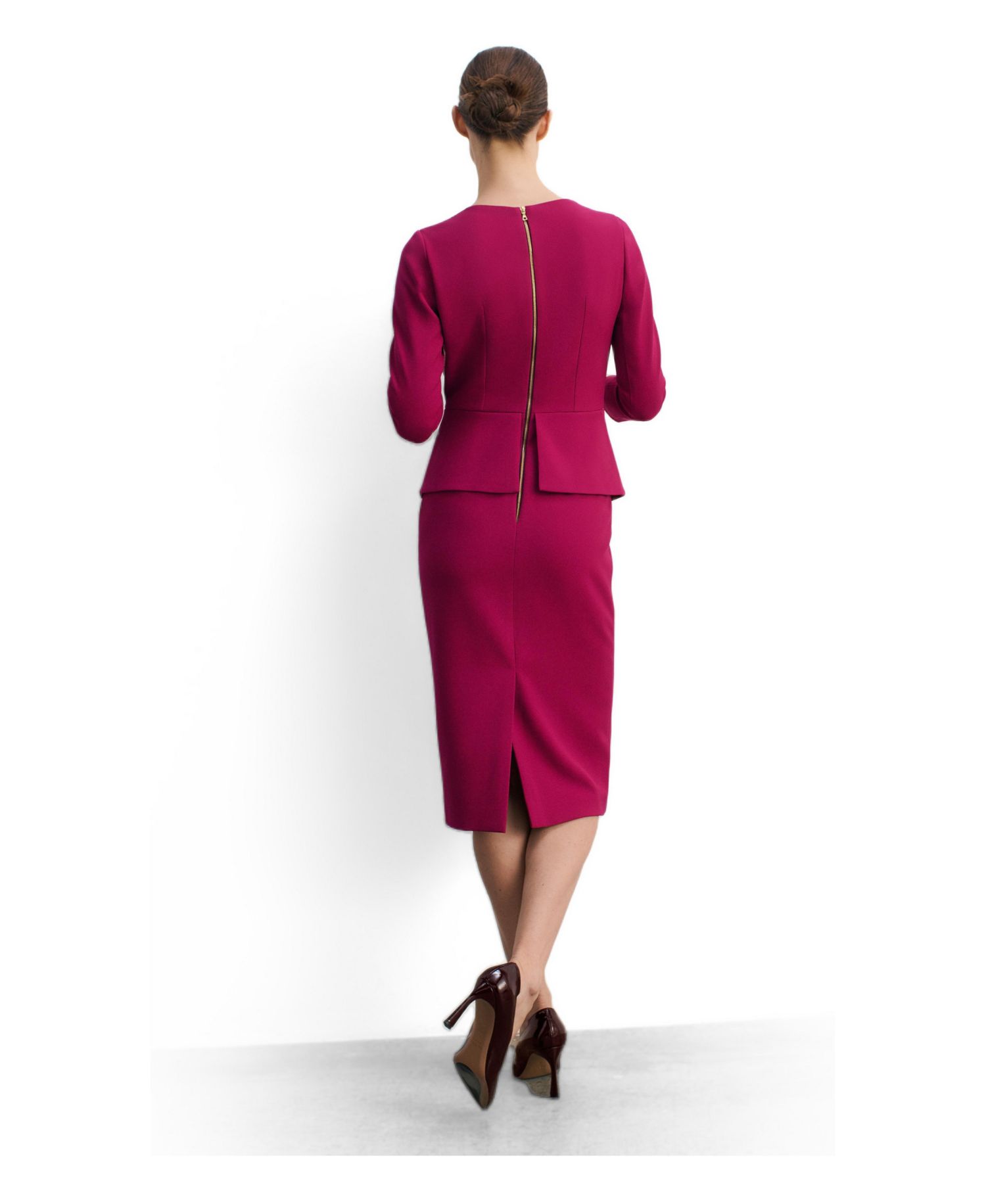 Women's Alina Peplum Midi Dress