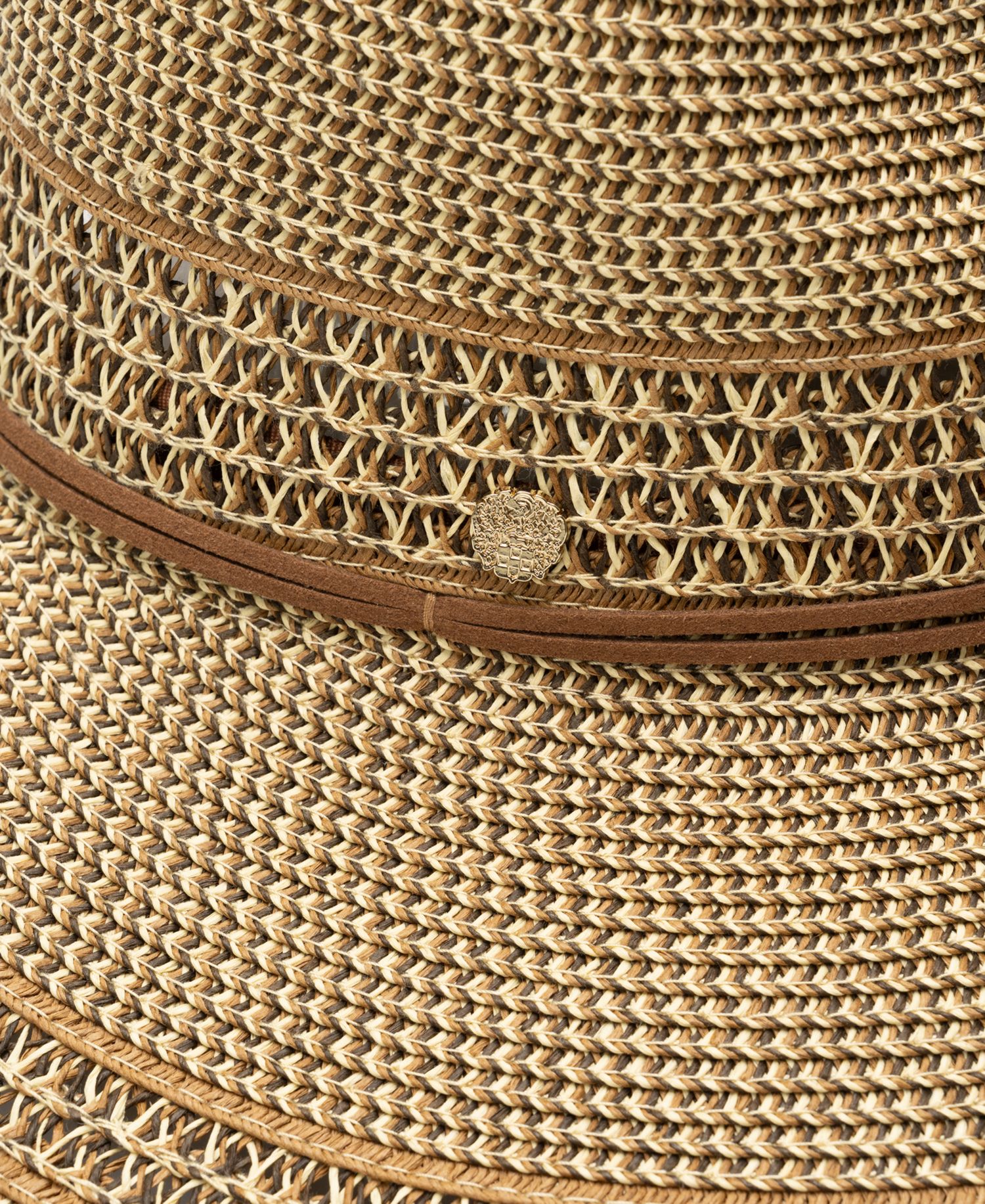Tapered Back Tweed Panama Hat