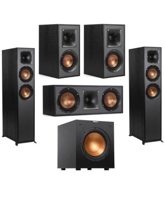 Reference R-625FA 5.1 Home Theater Pack, Pair, Bundle with 2x R-41M Bookshelf Speakers, R-52C Center Speaker, R-100SW 300W Powered