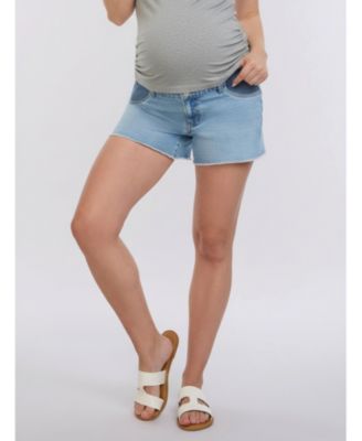 Women's Under the Belly Cut Off Denim Maternity Short