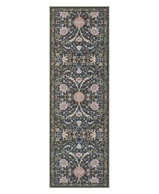 Abrabella Washable Non-Slip Printed Chenille Runner Rug, 72" x 24"
