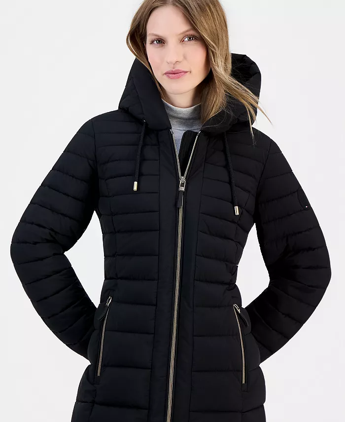 Women's Puffer Packable Hooded Coat - thumbnail 2