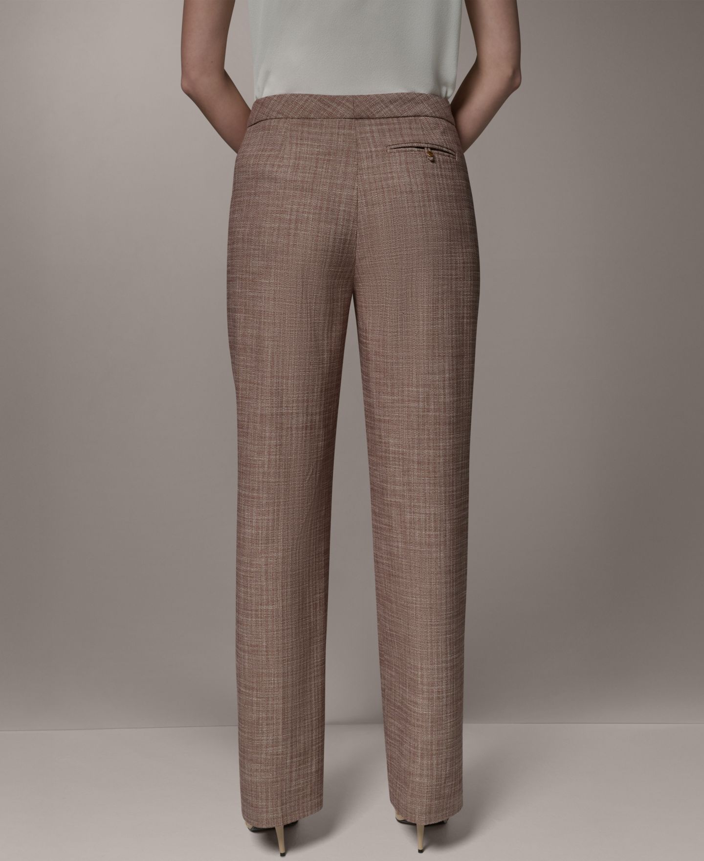 Женские брюки Donna Karan New York Mid-Rise Straight-Leg, цвет: Разноцветный — фото 5