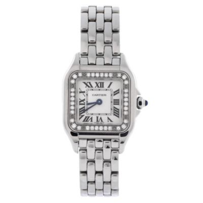 Panthere de Cartier Quartz Watch in Stainless Steel with Diamond Bezel 22mm