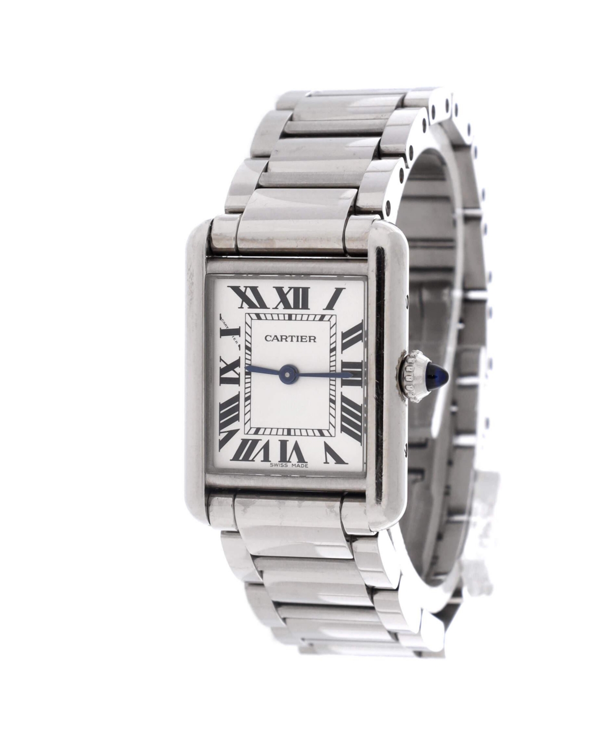 Pre-Owned Cartier Must de Cartier Tank Quartz Watch in Stainless Steel 22mm