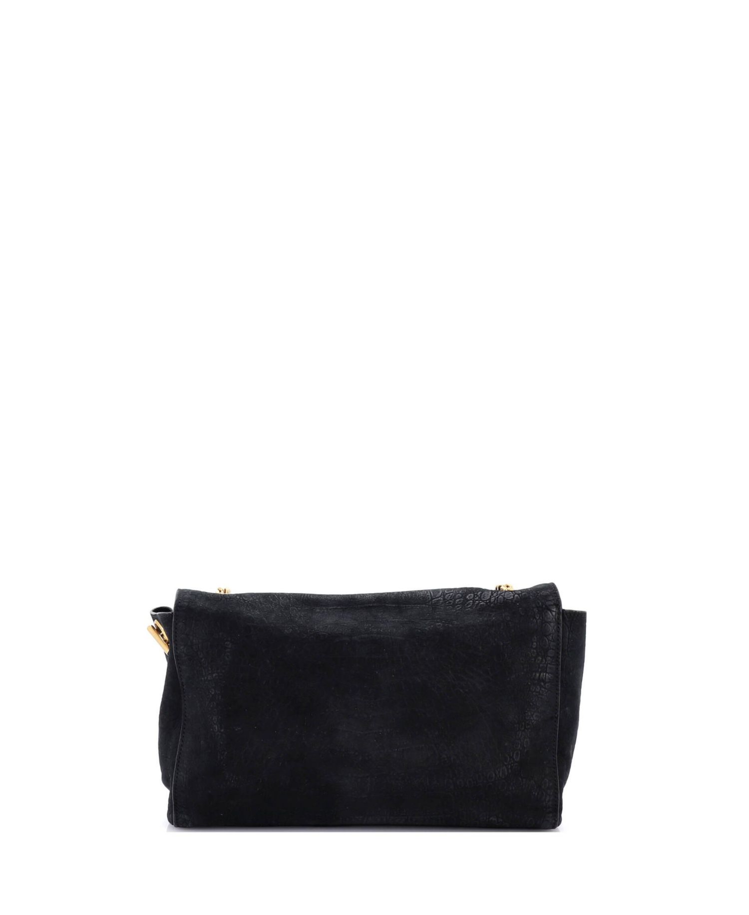 Medium Classic Monogram Reversible Shoulder Bag Embossed Nubuck and Suede