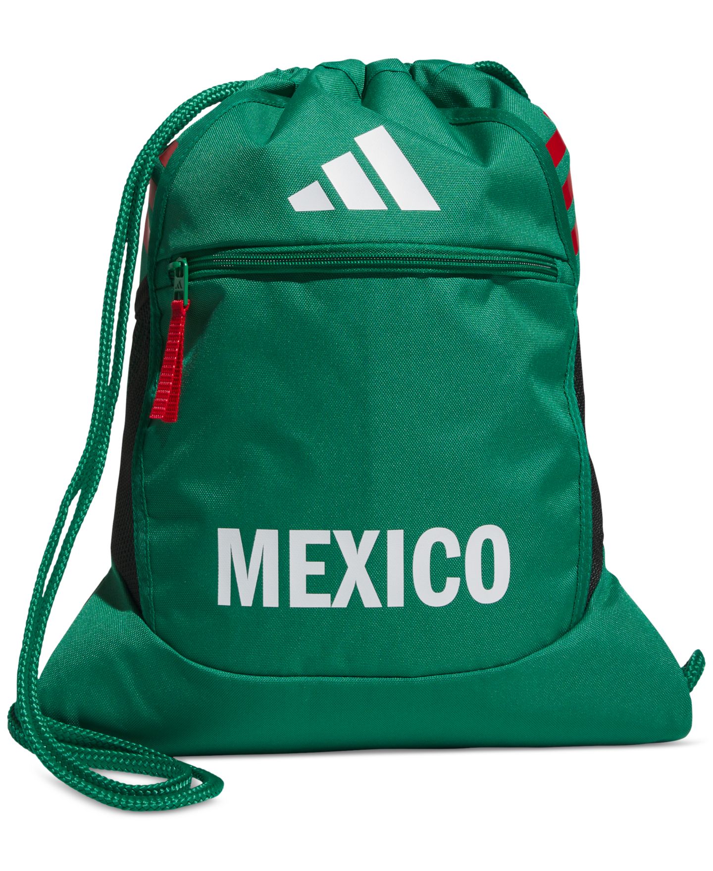 Мужская сумка adidas Mexico Corded Sackpack, цвет: Насыщенный зелёный — фото 1