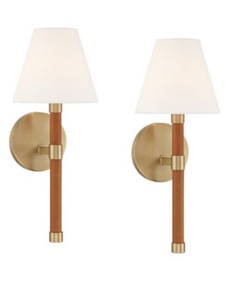 Possini Euro Aniline 17 1/2"H Soft Wall Sconce Set of 2