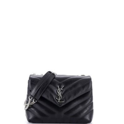 Small Loulou Shoulder Bag Matelasse Chevron Leather