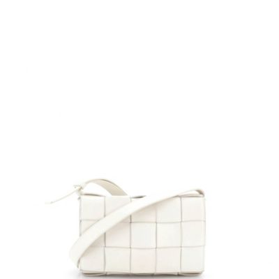 Small Cassette Crossbody Bag Maxi Intrecciato Leather