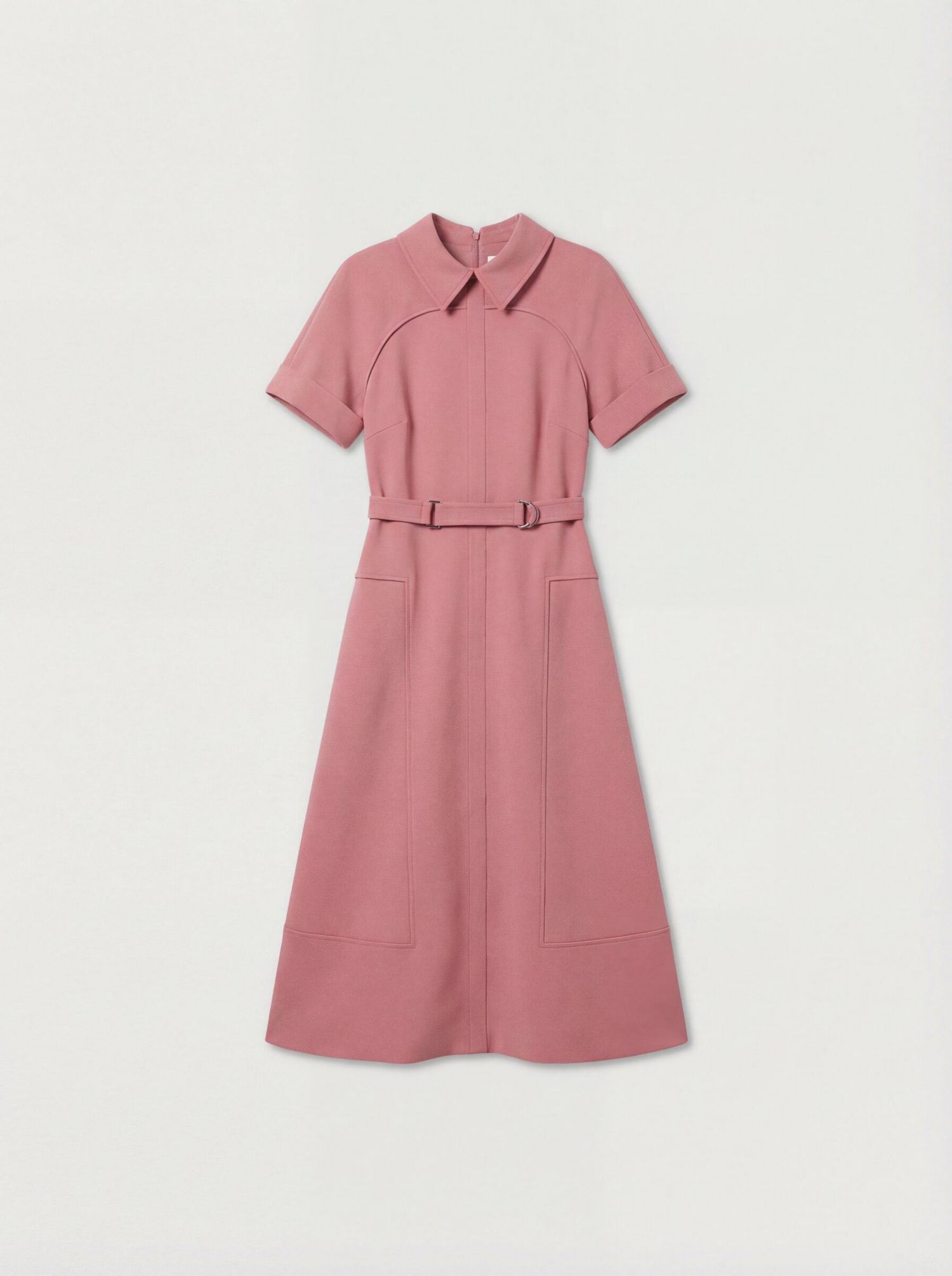 Women's Stretch Tab Detail Full Midi Dress