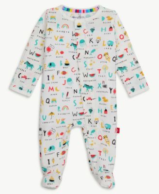 Magnetic Me Baby Boys' and Girls' Long-Sleeve Coverall - White