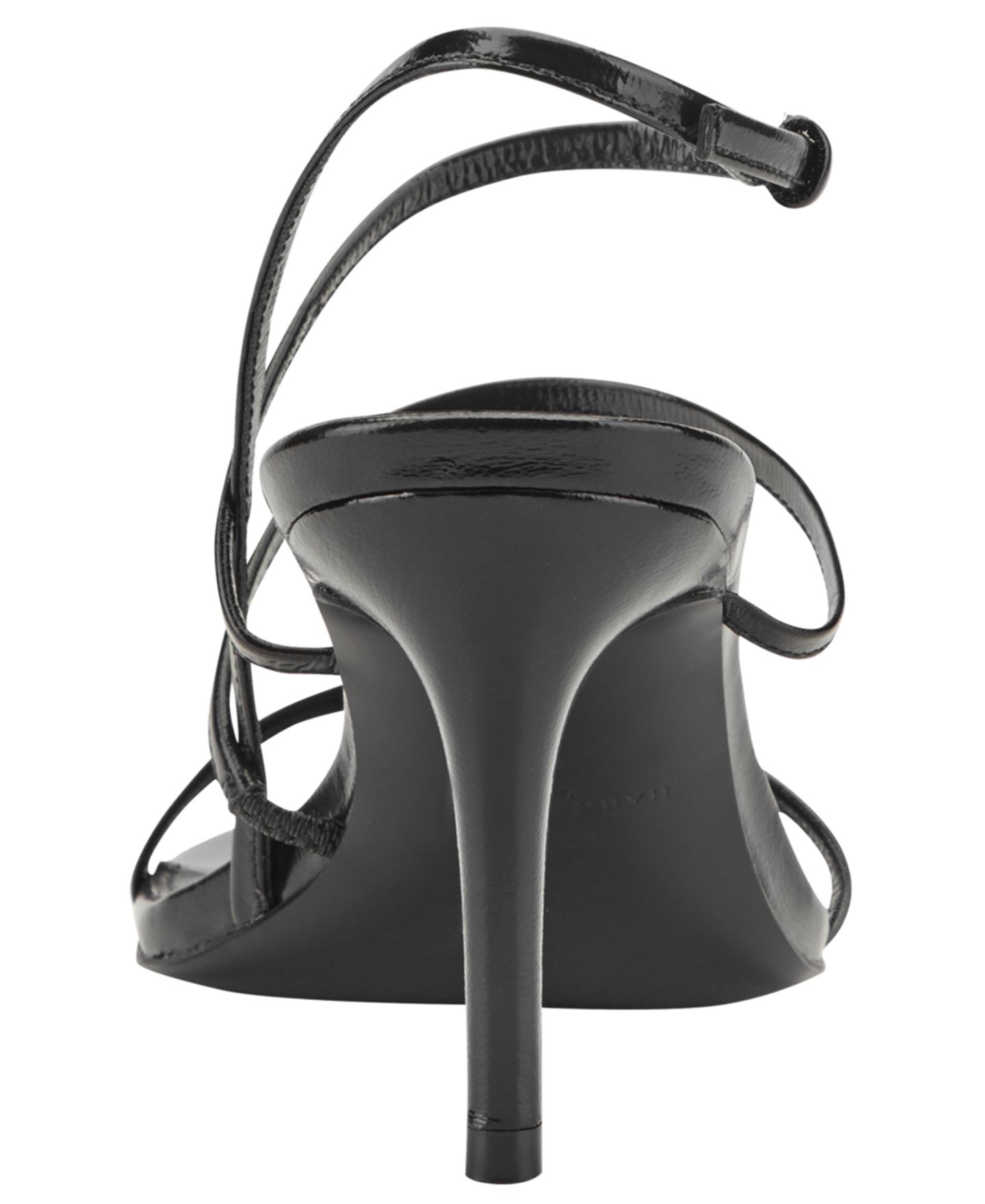 Женские сандалии Marc Fisher LTD Denzi Strappy Leather Stiletto, цвет: Чёрный кожаный — фото 3