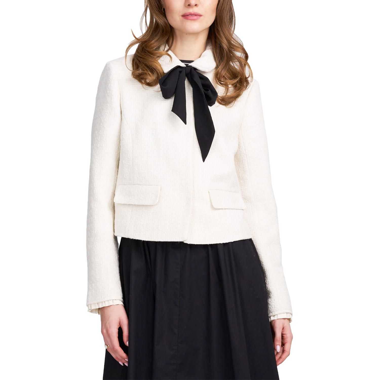 Women's Tweed Jacket With Bow
