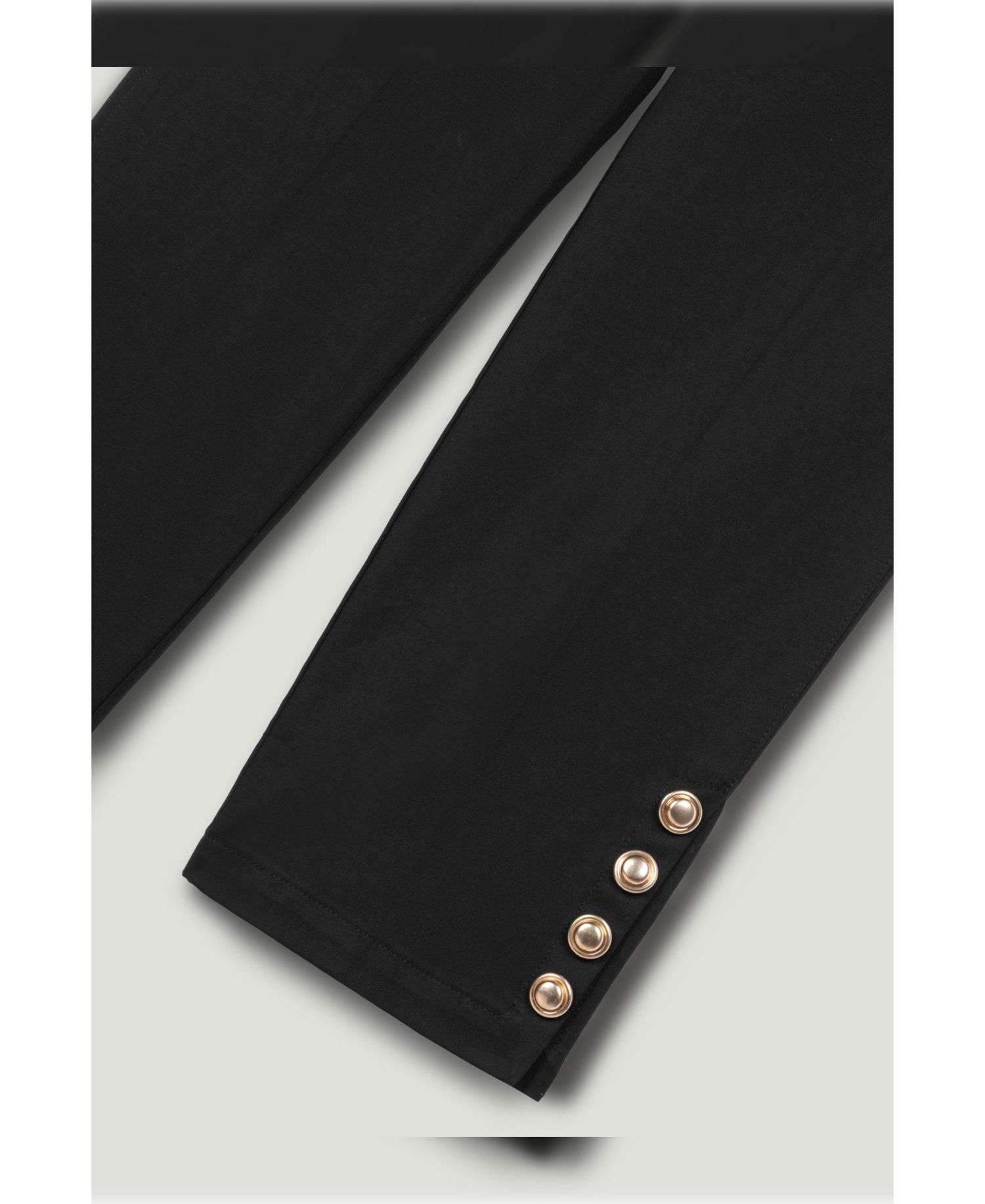 Women's Gold Button Detail Pants