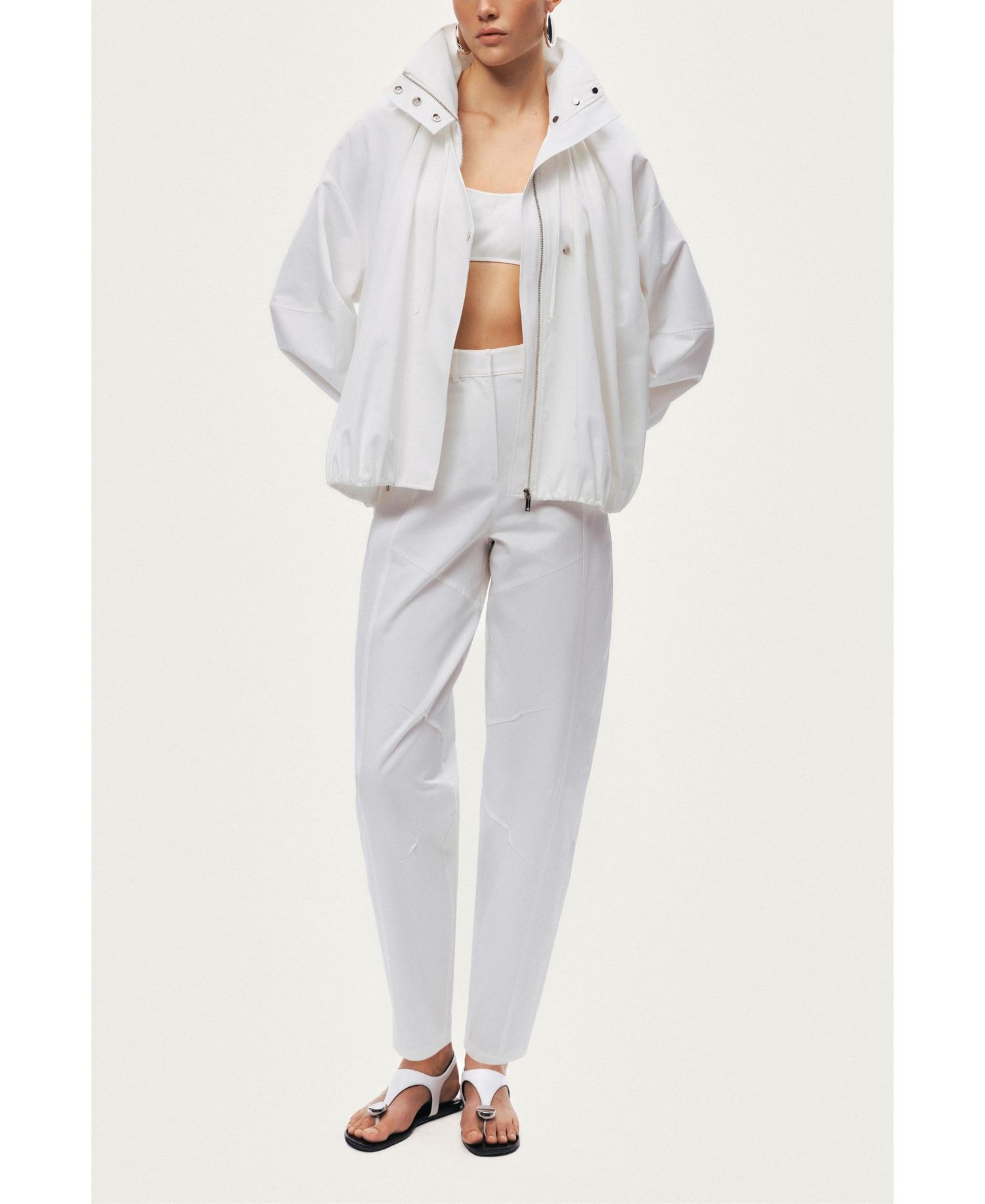 Women's High-Waist Tailored Tapered Pants