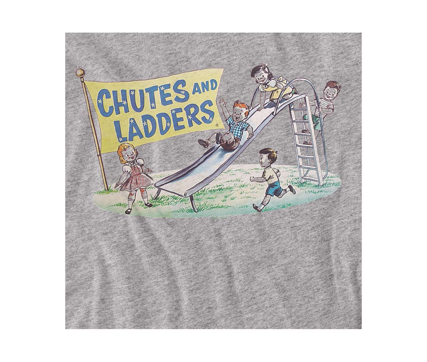 Мужская футболка Logovision Chutes And Ladders Old School, цвет: Меланжевый — фото 3