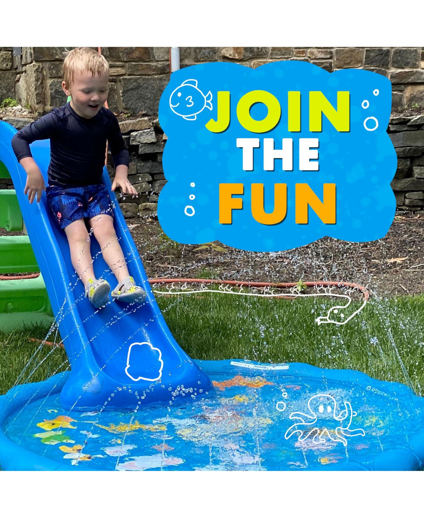 Детская игрушка GNUADZ Inflatable Educational Splash Pad with Fountain Sprinklers, от 1 года, цвет: From A To Z — фото 3