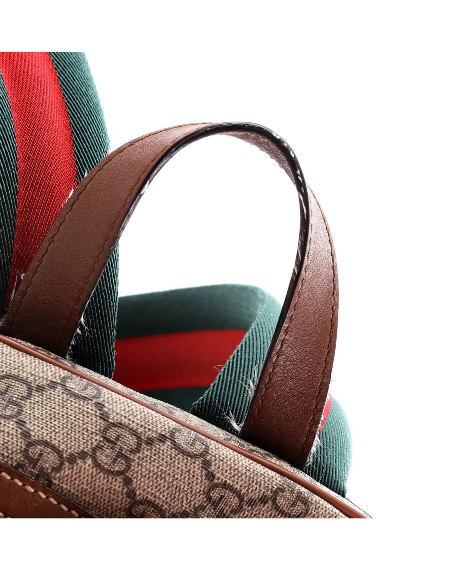 Small Zip Pocket Backpack Embroidered GG Coated Canvas