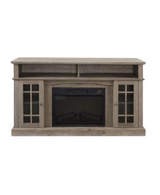 Storage Cabinet with 23" Electric Fireplace TV Stand