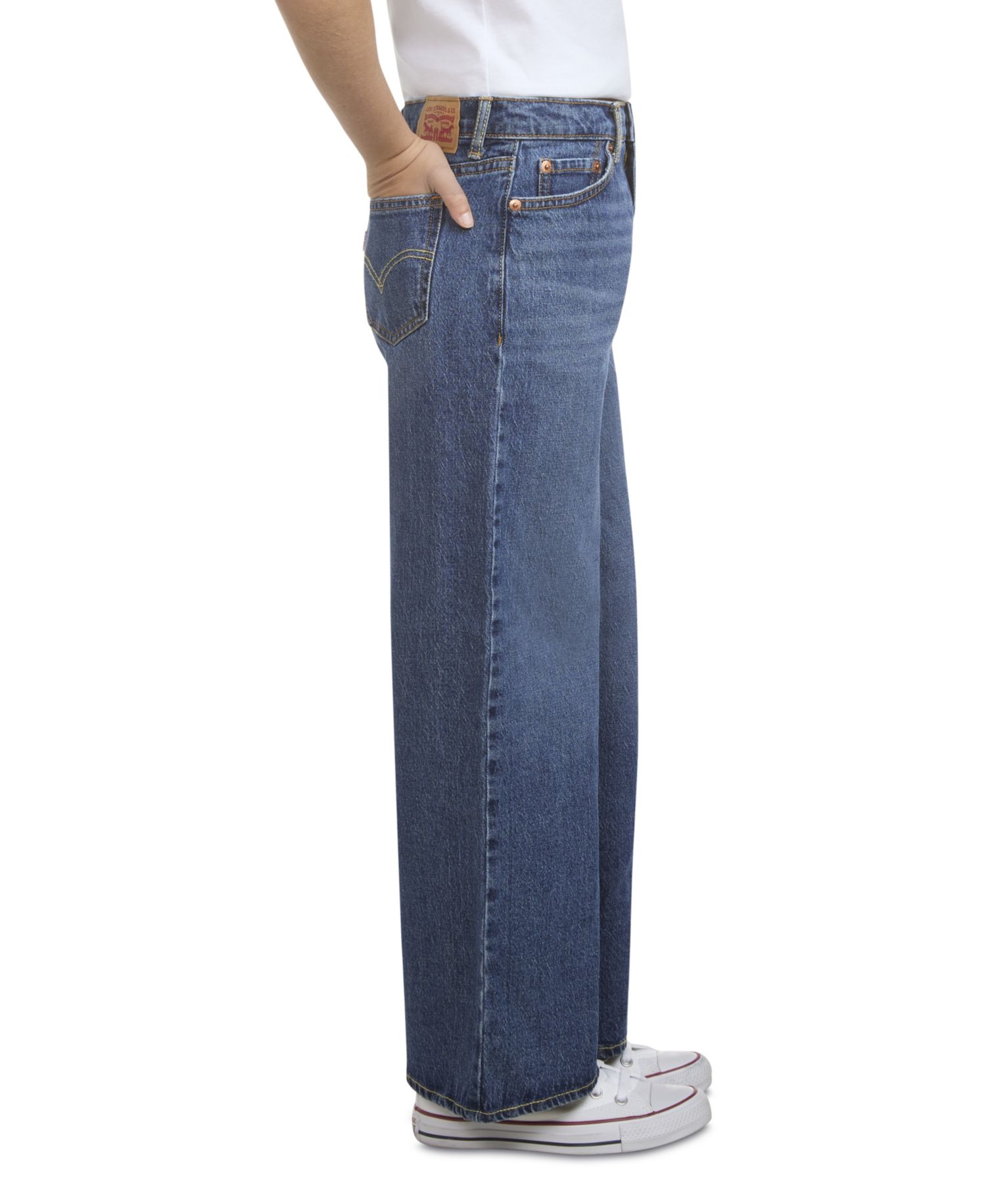 Girls' 7-16 High Rise Baggy Jeans