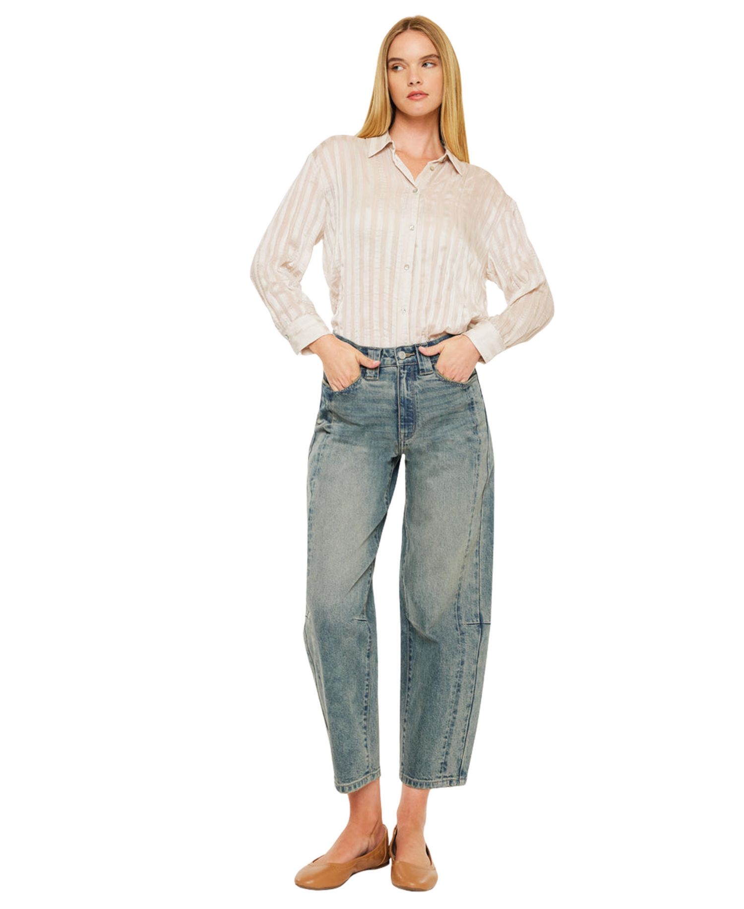 Women's Cecilia High Rise Slim Barrel Jeans