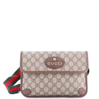 Small Neo Vintage Flap Messenger GG Coated Canvas