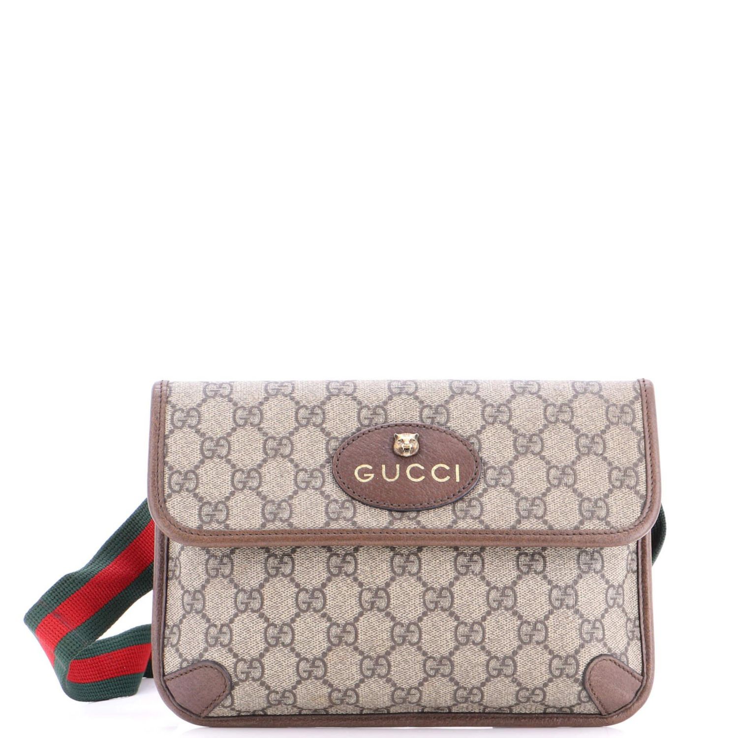 Small Neo Vintage Flap Messenger GG Coated Canvas