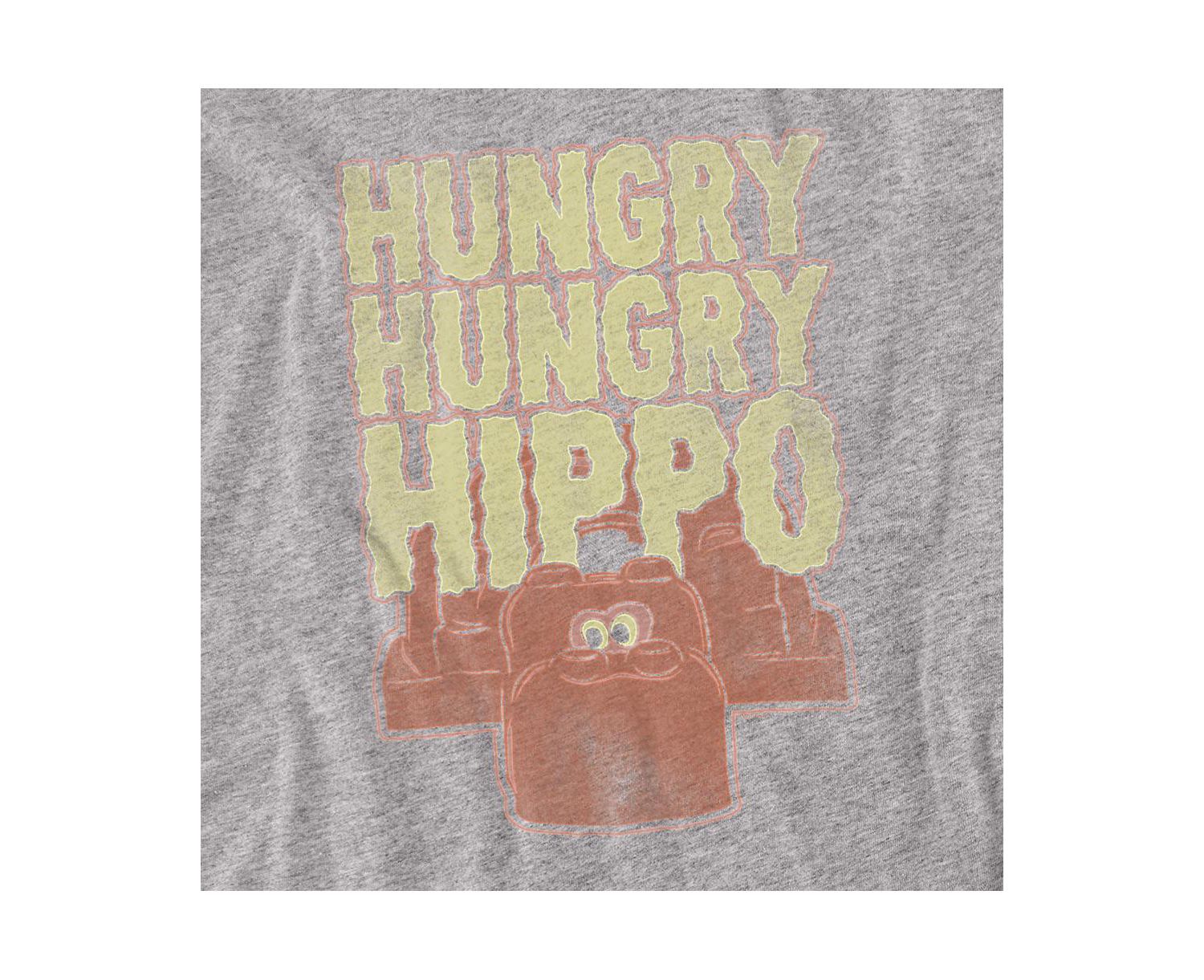 Big & Tall Hungry Hungry Hippos Wavy Logo with Red Hippo T Shirt