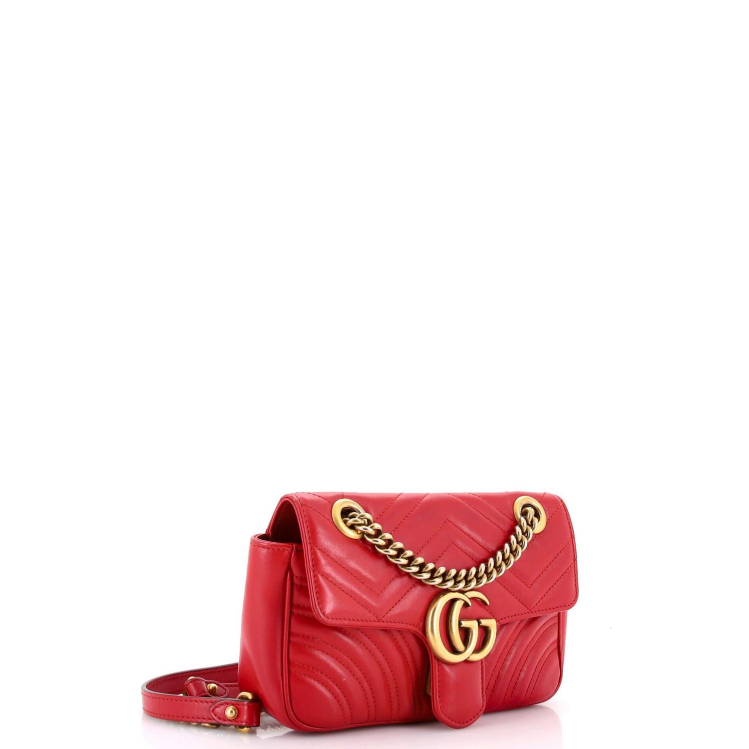 Mini GG Marmont Flap Bag Matelasse Leather