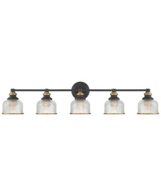 Possini Euro Poway 42 1/2"W and Glass 5-Light Bath Light