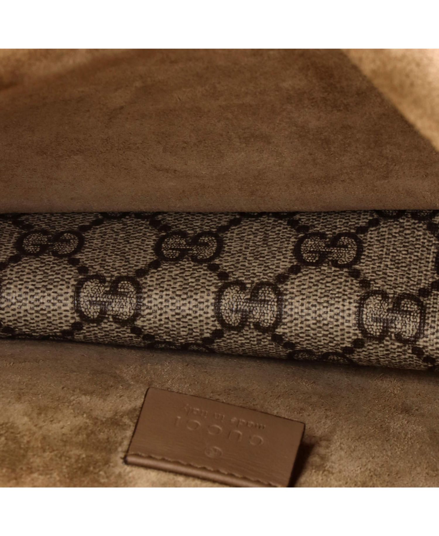 Small Dionysus Bag GG Coated Canvas with Crystal Embellished Metal
